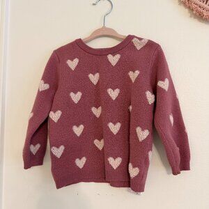 Heart Patterned Sweater